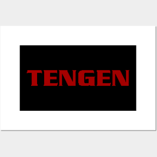 Retro Video Games Tengen Logo Pixellated Posters and Art